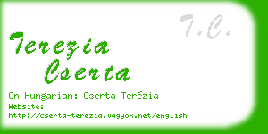 terezia cserta business card
